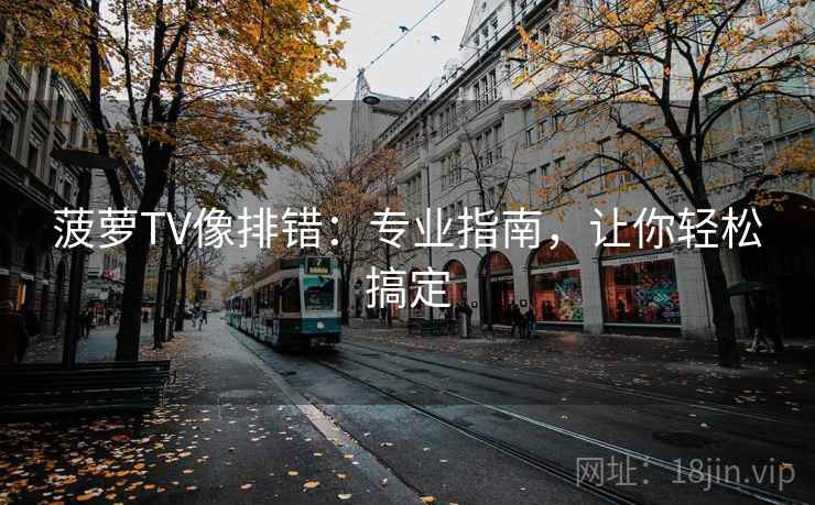 菠萝TV像排错：专业指南，让你轻松搞定
