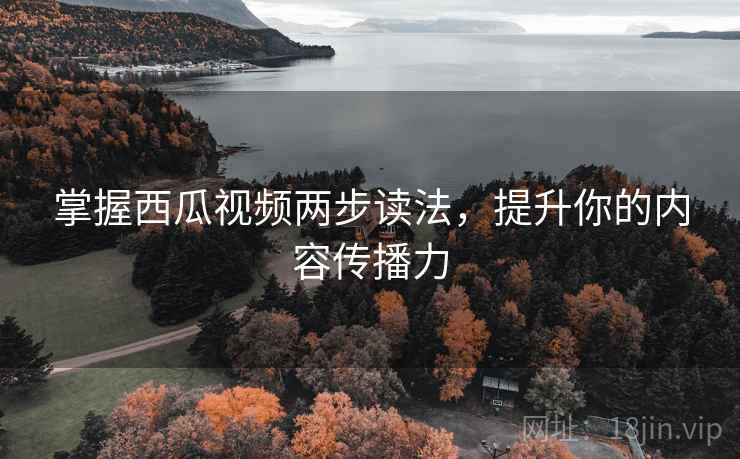 掌握西瓜视频两步读法，提升你的内容传播力